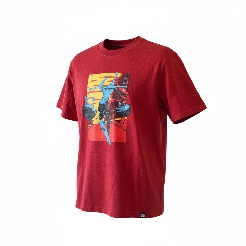 Tired City Graphic Red Men's T-Shirt